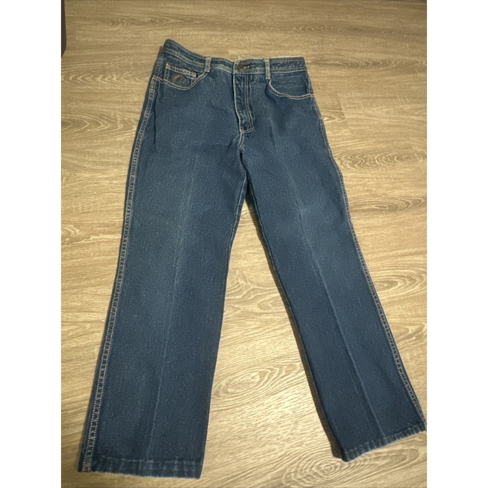VTG 70s 80s women's embroidered high rise Jordache horse head blue denim jeans